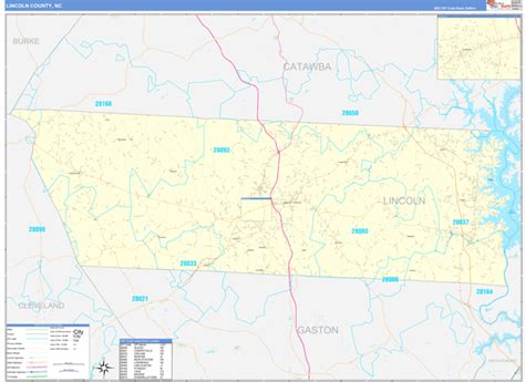 Maps of Lincoln County North Carolina - marketmaps.com