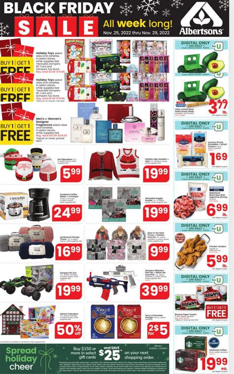 Albertsons Weekly Flyer Nov 25 – Nov 29, 2022 (Black Friday Promotion ...