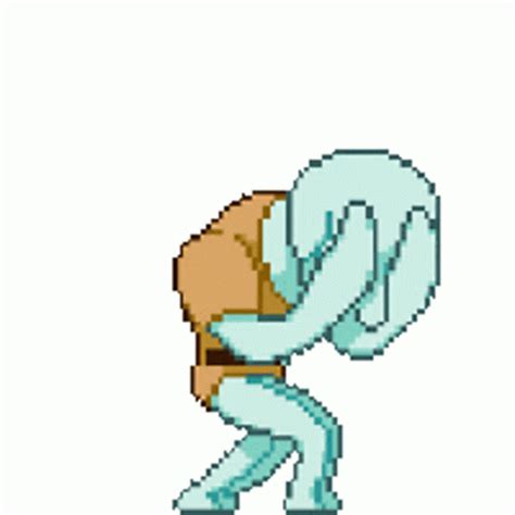 Pixelated Handsome Squidward Dancing GIF | GIFDB.com