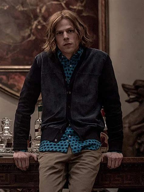 Batman V Superman Jesse Eisenberg Black Jacket