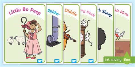 Nursery Rhyme Characters Display Posters | EYFS - Twinkl