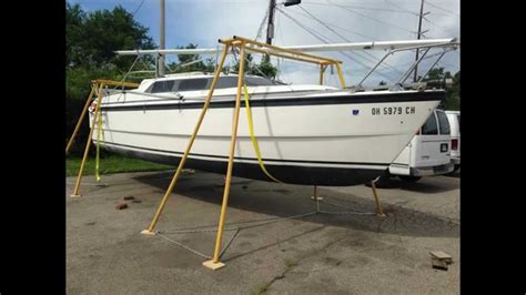 Portable Boat Lift - Lift Boat Off Trailer - YouTube