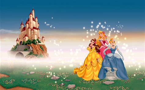 Walt Disney Wallpapers - Princess Belle, Princess Aurora & Princess Cinderella - Walt Disney ...