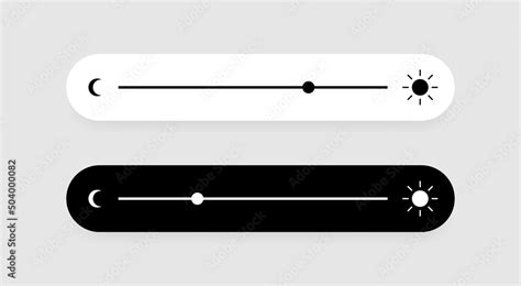 Brightness slider level control. Contrast and brightness adjustment ...