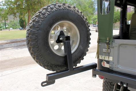 4PlusProducts | FJ40 | Tire Carriers | Rear Tow Bumper with Tire and Cooler Carrier