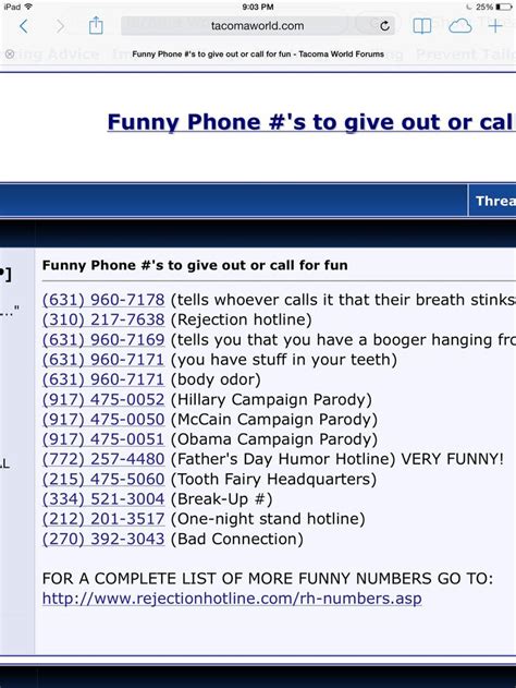 prank call numbers - Utility Mediators