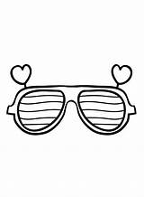 Colorful Sunglasses Coloring Pages sketch template
