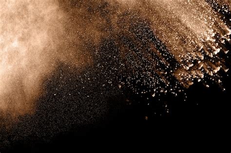 Premium Photo | Brown color powder explosion