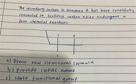 Solved The secondary carbon in Structure A has been | Chegg.com