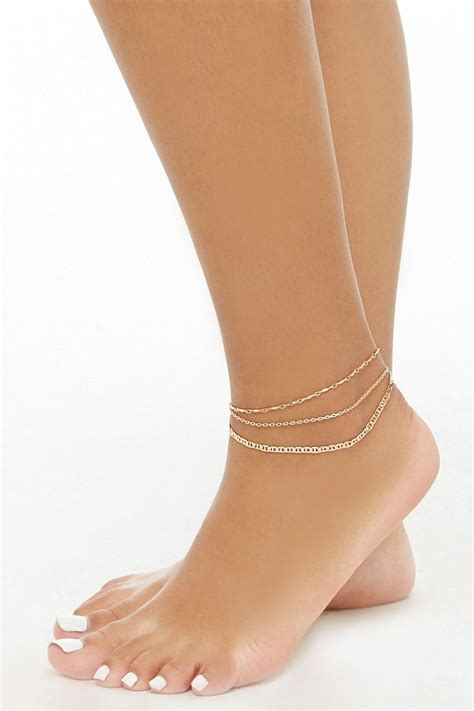 Layered Chain Anklet | Anklets, Anklet jewelry, Anklet