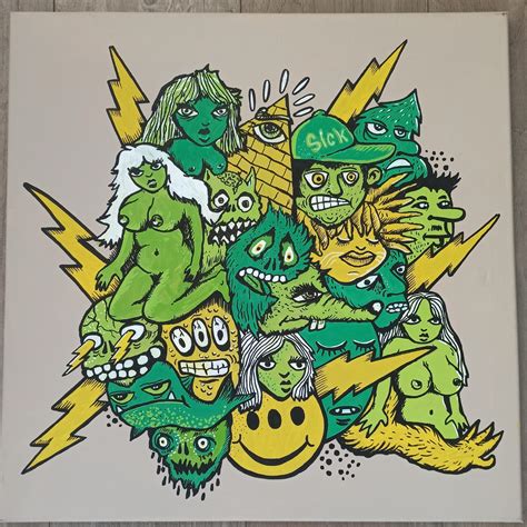 Monster cloud paintings 50 x 50 cm – Teizer Works