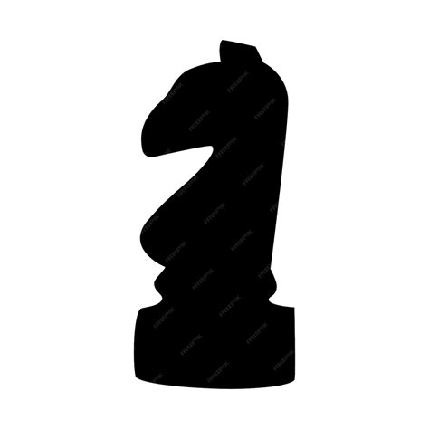 Premium Vector | Knight piece in chess game symbol in flat style Knight ...