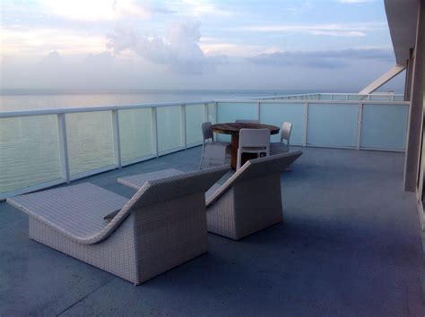 Our balcony! Oceanfront suite. Nothing like waking to a view of the ocean #WFortLauderdale ...