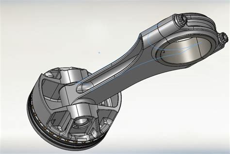 Piston And Connecting Rod 3D Model $40 - .sldpr .sldas - Free3D