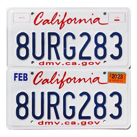 2023 California Pair #8URG283 | License Plates Superstore