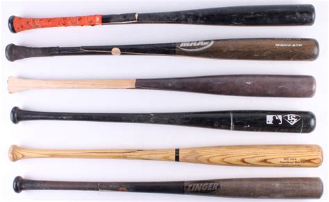 Lot of (6) Assorted Game-Used Baseball Bats | Pristine Auction