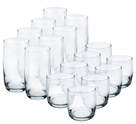 Latitude Run® Pratiksha 16 - Piece Glass Assorted Glassware Set ...