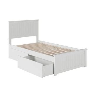 Twin XL Platform Bed with Storage Drawers in White - Bed Bath & Beyond ...