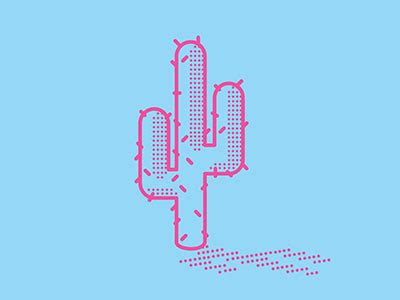 lone cacti by Andrew van Hyfte on Dribbble