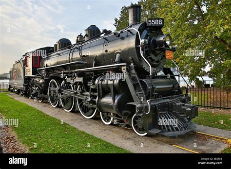 The Spirit of Windsor, a Pacific Type 4-6-2 Steam Locomotive, Windsor, Ontario, Canada, Oct. 27 ...