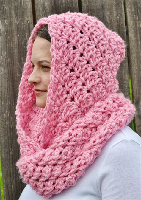 The Sequin Turtle: Free Crochet Hooded Infinity Scarf Pattern