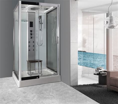 Lisna Waters White LW25 1075mm x 850mm Shower Cabin Enclosure