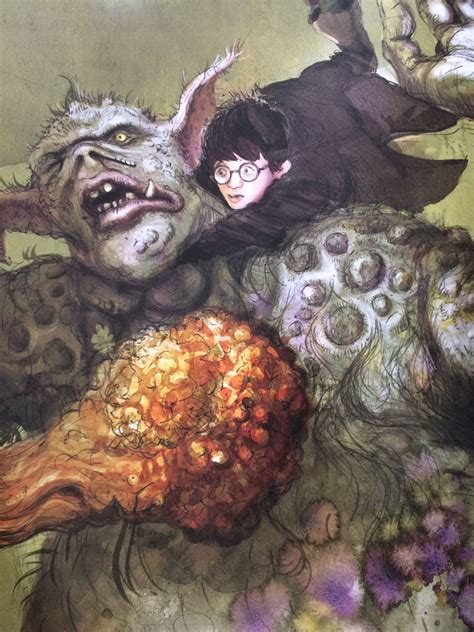 From a signed (by Illustrator) copy of the Illustrated edition of 'Harry Potter and the P ...