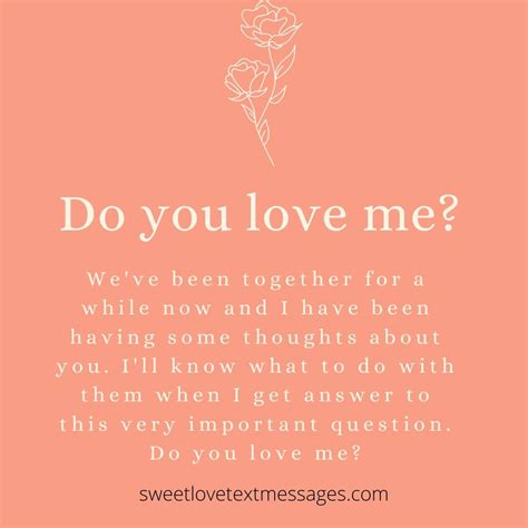 Do You Love Me Quotes for Him or Her - Love Text Messages