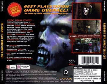 Resident Evil: Director's Cut (PS1) - The Cover Project