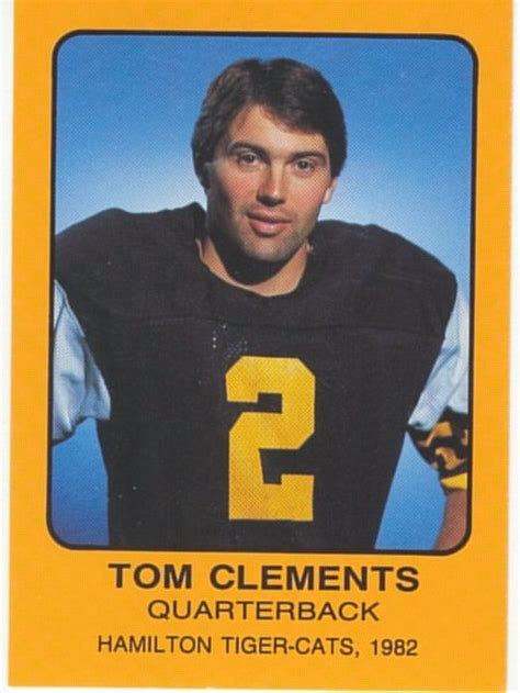 Tom Clements - 1982 | Toms, Football icon, Canadian football