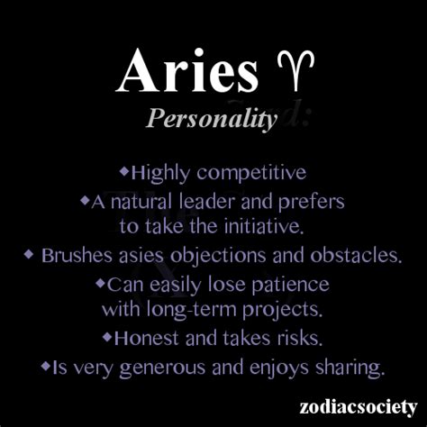 Aries Personality