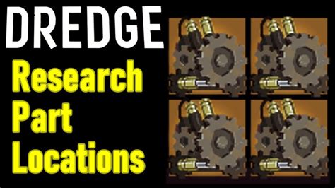 Dredge research part locations guide, best farming spot, how to get research parts - YouTube