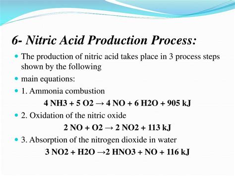 PPT - LECTURE (10) NITRIC ACID PRODUCTION 1-INTRODUCTION PowerPoint ...