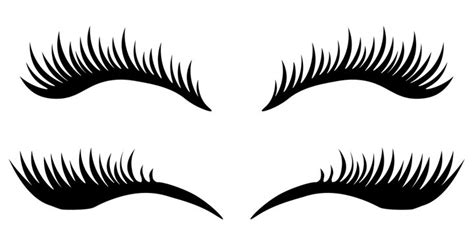 Cartoon Eyes With Eyelashes