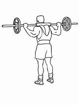 Weightlifting Coloring Pages  Best For Kids Sports sketch template