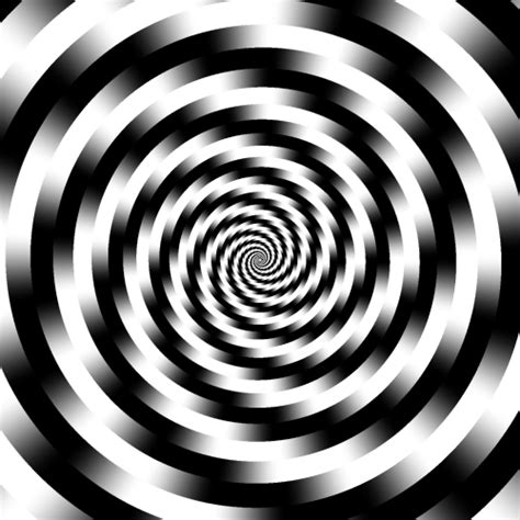 Black And White Spiral Illusion GIF | GIFDB.com