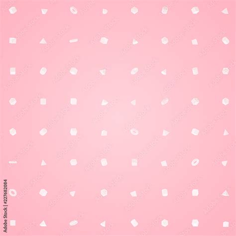 Light 3D Geometric Shapes Set Pattern Isolated on Pink Background ...