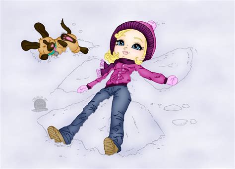 Snow Angel Drawing at PaintingValley.com | Explore collection of Snow Angel Drawing