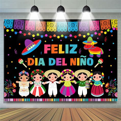 Feliz Dia Del Nino Mexico Childrens Day Backdrop - Lofaris