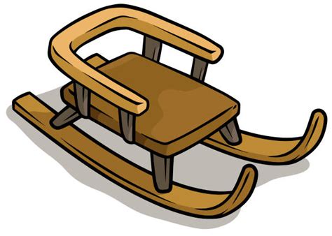 Vintage Wooden Sled Clip Art Illustrations, Royalty-Free Vector Graphics & Clip Art - iStock