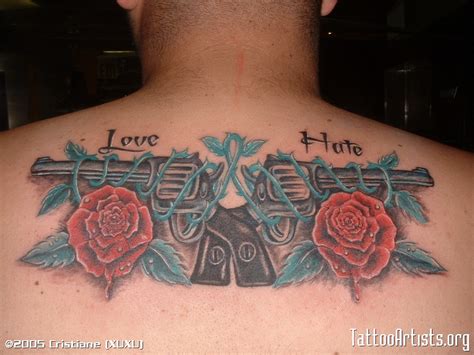 Guns And Roses Tattoo – Back Tattoo Design