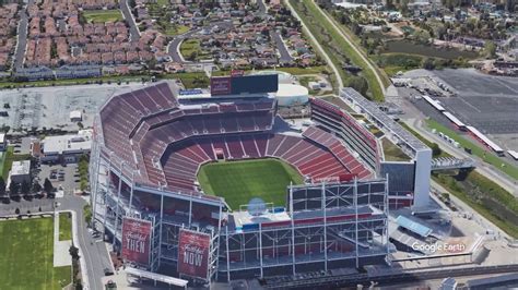 Levi's Stadium Tour | San Francisco 49ers | Google Earth Studio Flyover ...