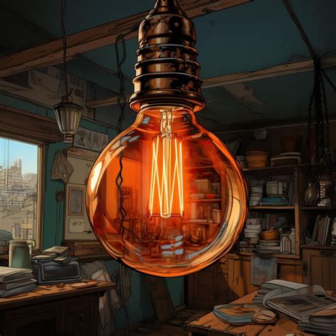 Premium AI Image | oldfashioned light bulbs