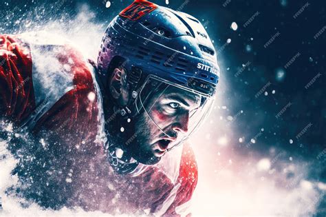 Premium Photo | Winter team games ice hockey professional competitions generative ai