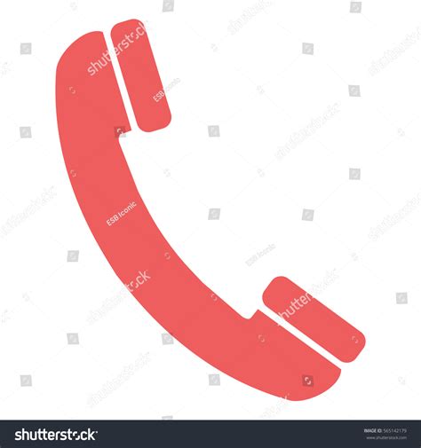 Vector Illustration Pink Phone Icon Stock Vector (Royalty Free ...