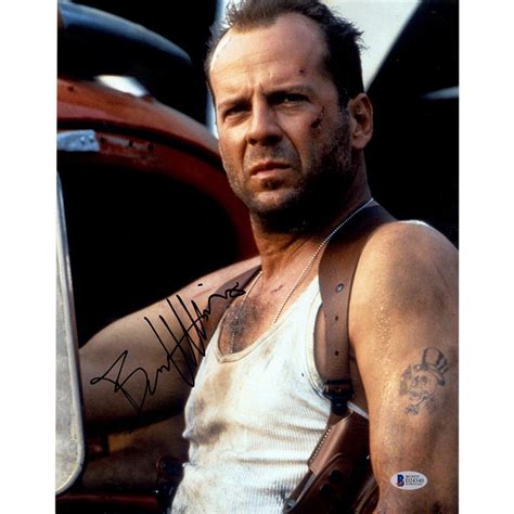 Bruce Willis Signed Die Hard 11x14 Photo (Beckett COA) | Pristine Auction