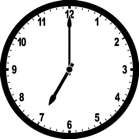 Clock 7:00 | ClipArt ETC