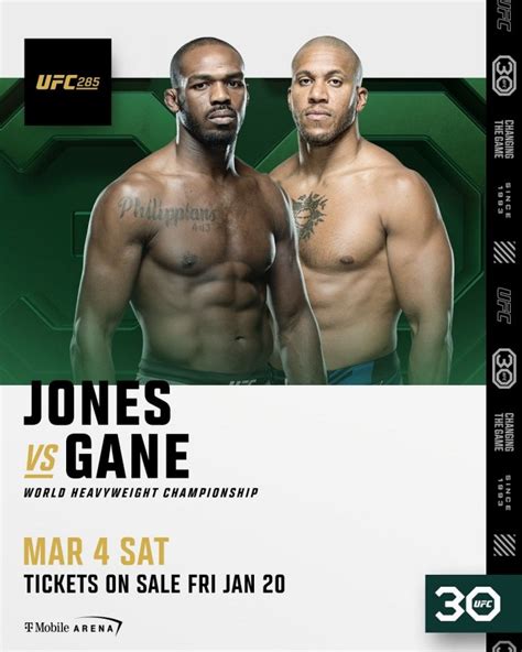 UFC 285 Card – All Fights & Details for 'Jones vs. Gane'