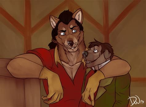 Gaston and Lefou by DeijiWat on DeviantArt