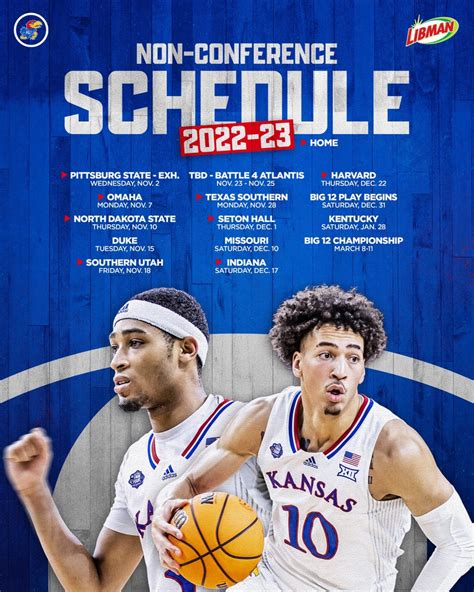 Kansas Announces the 2022-23 Men’s Basketball Non-Conference Schedule ...